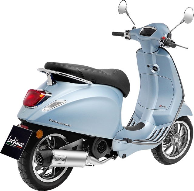 LeoVince LV One Evo Exhaust System - Stainless Steel 14398E - Vespa Primavera 125 3V 2021-2023; Vespa Sprint 125 3V 2021-2023