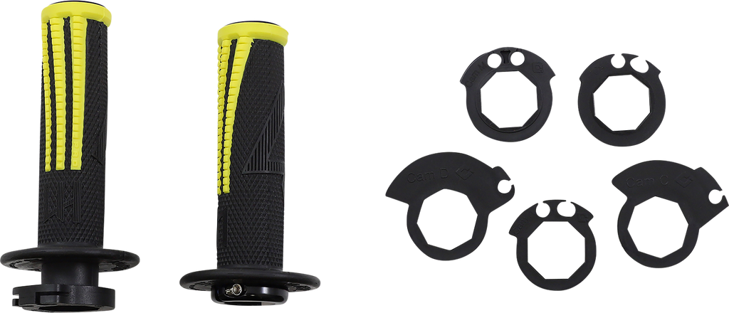 ODI Emig Pro V2 Lock-On Grips - Black/Yellow H36EPBY