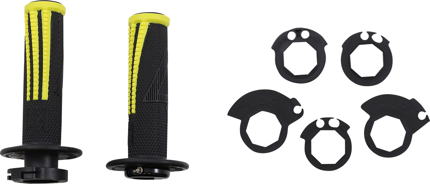ODI Emig Pro V2 Lock-On Grips - Black/Yellow H36EPBY
