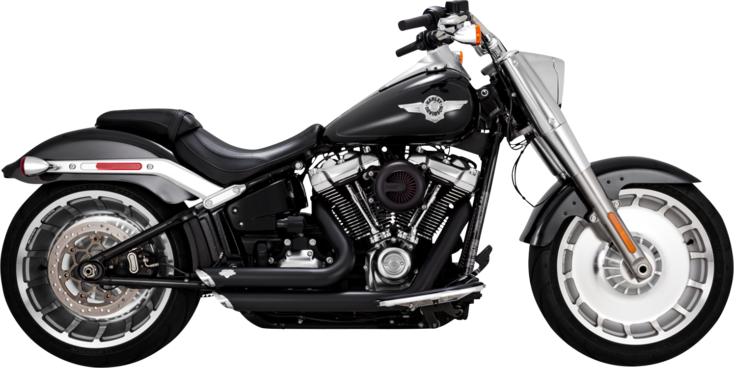 VANCE & HINES Shortshots Staggered Exhaust System - Matte Black 47335