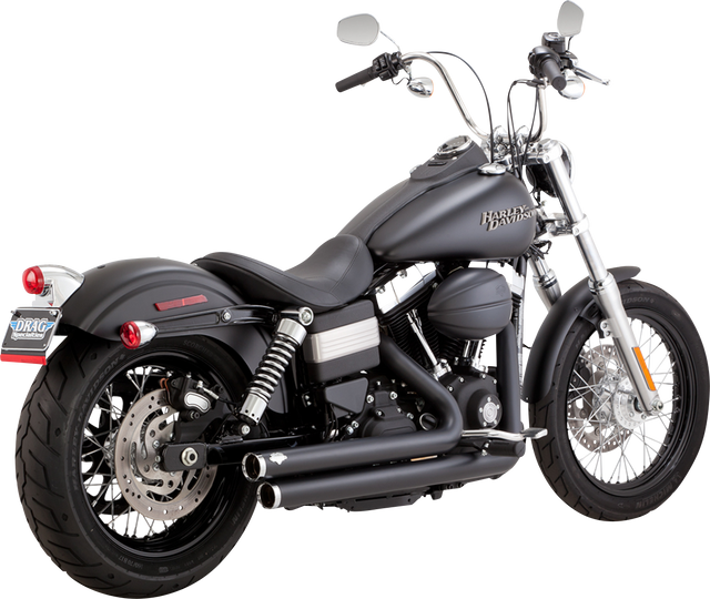 Vance & Hines Big Shots Staggered Exhaust System - Black 47338