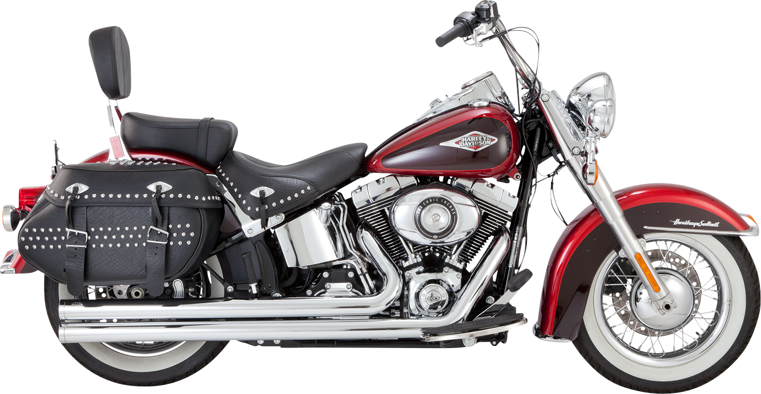 VANCE & HINES Big Shots Long Exhaust System - Chrome 17323
