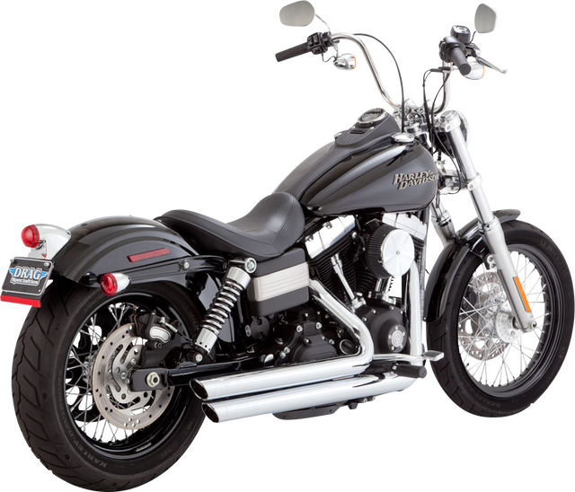 Vance & Hines Big Shots Staggered Exhaust System - Chrome 17338