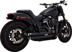 VANCE & HINES Big Shots Staggered Exhaust System - Black 47341