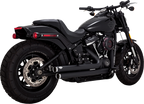 VANCE & HINES Big Shots Staggered Exhaust System - Black 47339