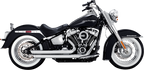 VANCE & HINES Big Shots Staggered Exhaust System - Chrome 17341