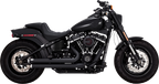 VANCE & HINES Big Shots Staggered Exhaust System - Black 47341