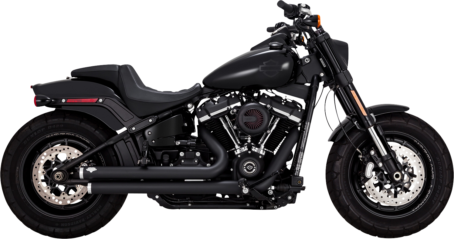 VANCE & HINES Big Shots Staggered Exhaust System - Black 47341