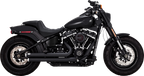 VANCE & HINES Big Shots Staggered Exhaust System - Black 47339