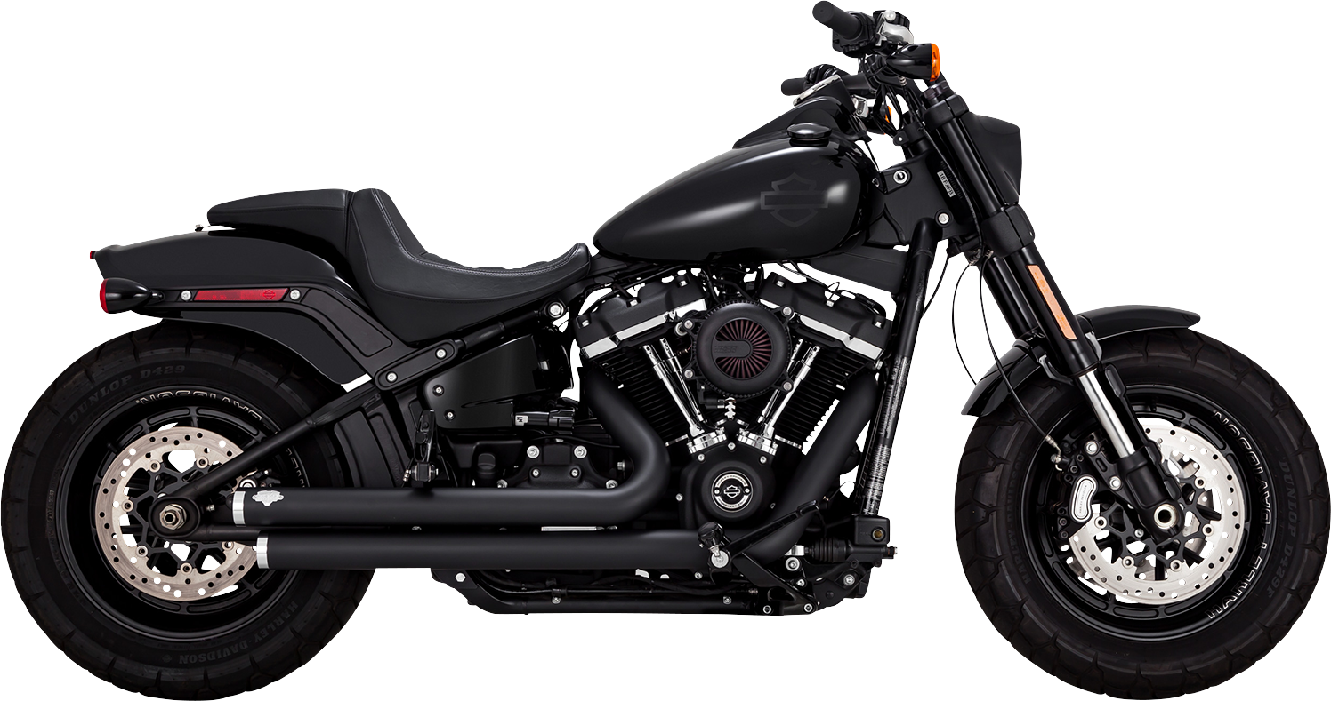 VANCE & HINES Big Shots Staggered Exhaust System - Black 47339
