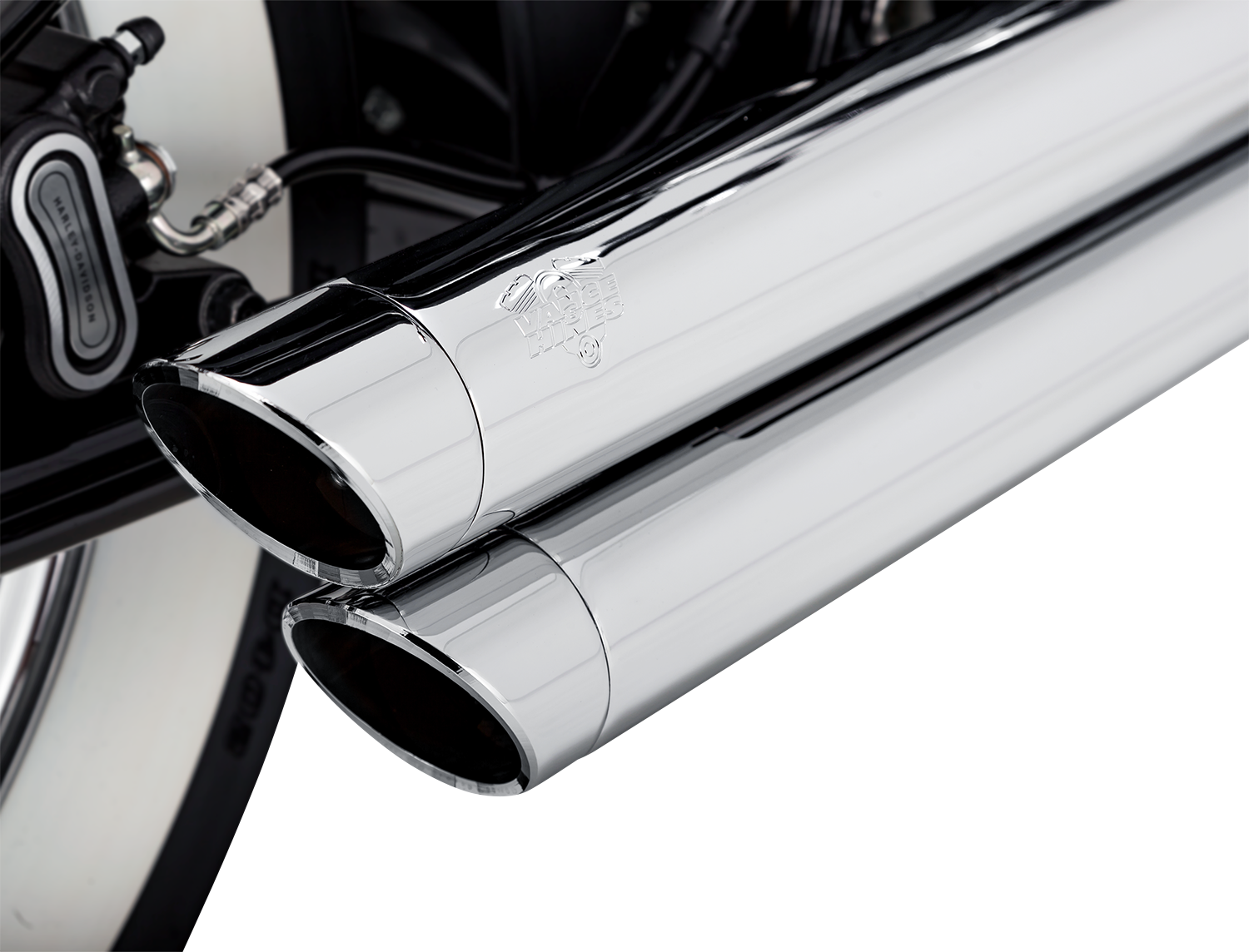 VANCE & HINES Big Shots Staggered Exhaust System - Chrome 17341