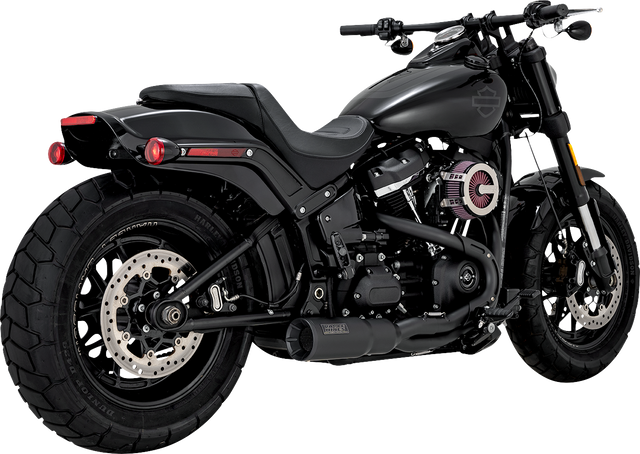 Vance & Hines 2-into-1 Hi-Output Short Exhaust System - Stainless Steel - Black 47331