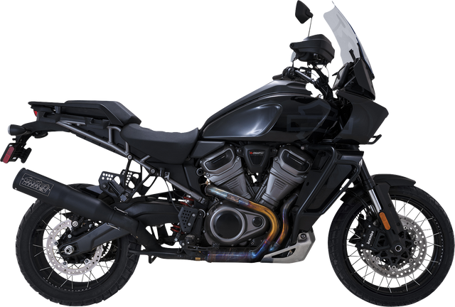Vance & Hines Adventure Hi-Output 450 Slip-On Muffler - Black - Stainless Steel 46533 - Harley-Davidson Pan America 2021-2025