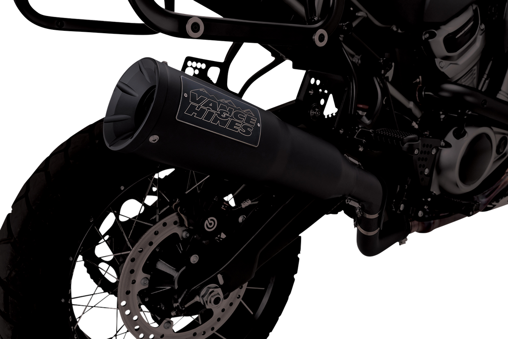 VANCE & HINES Adventure Hi-Output 450 Slip-On Muffler - Black - Stainless Steel 46533