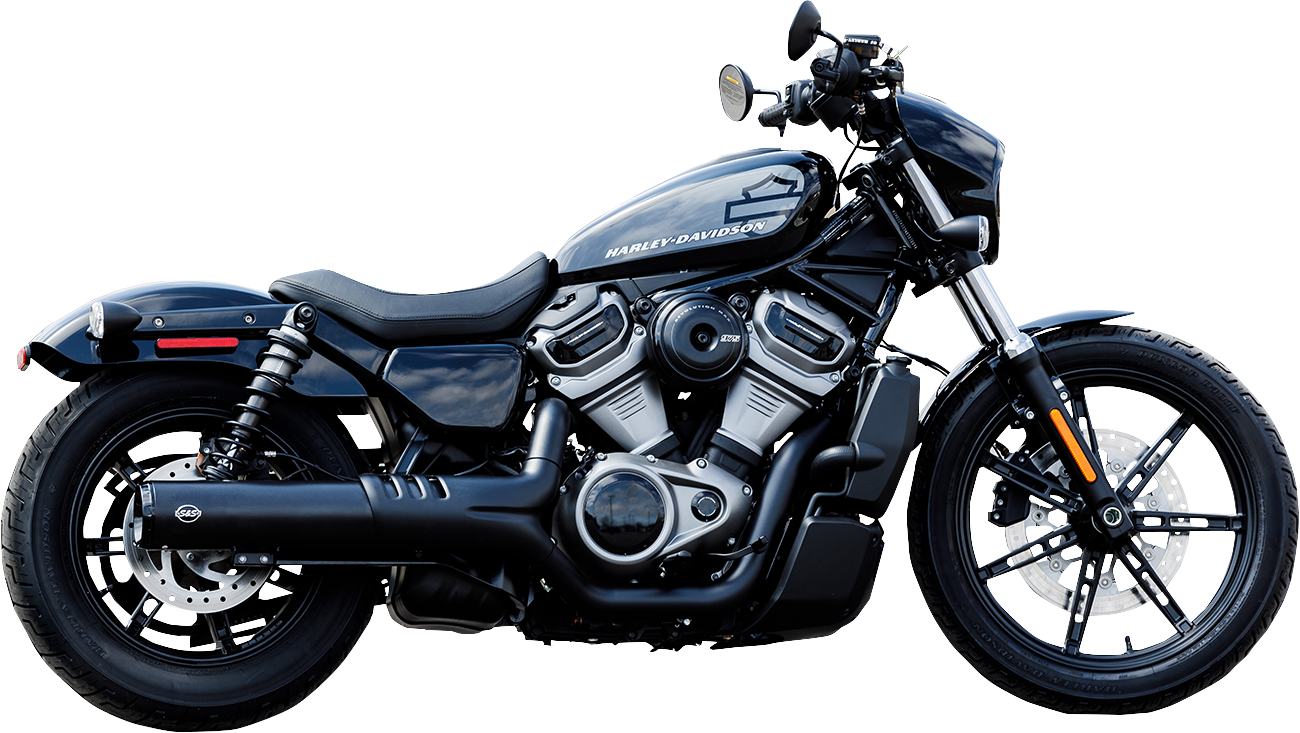S&S CYCLE 4-1/2" Grand National Slip-On Muffler - Black - RH975 Nightster 550-1074
