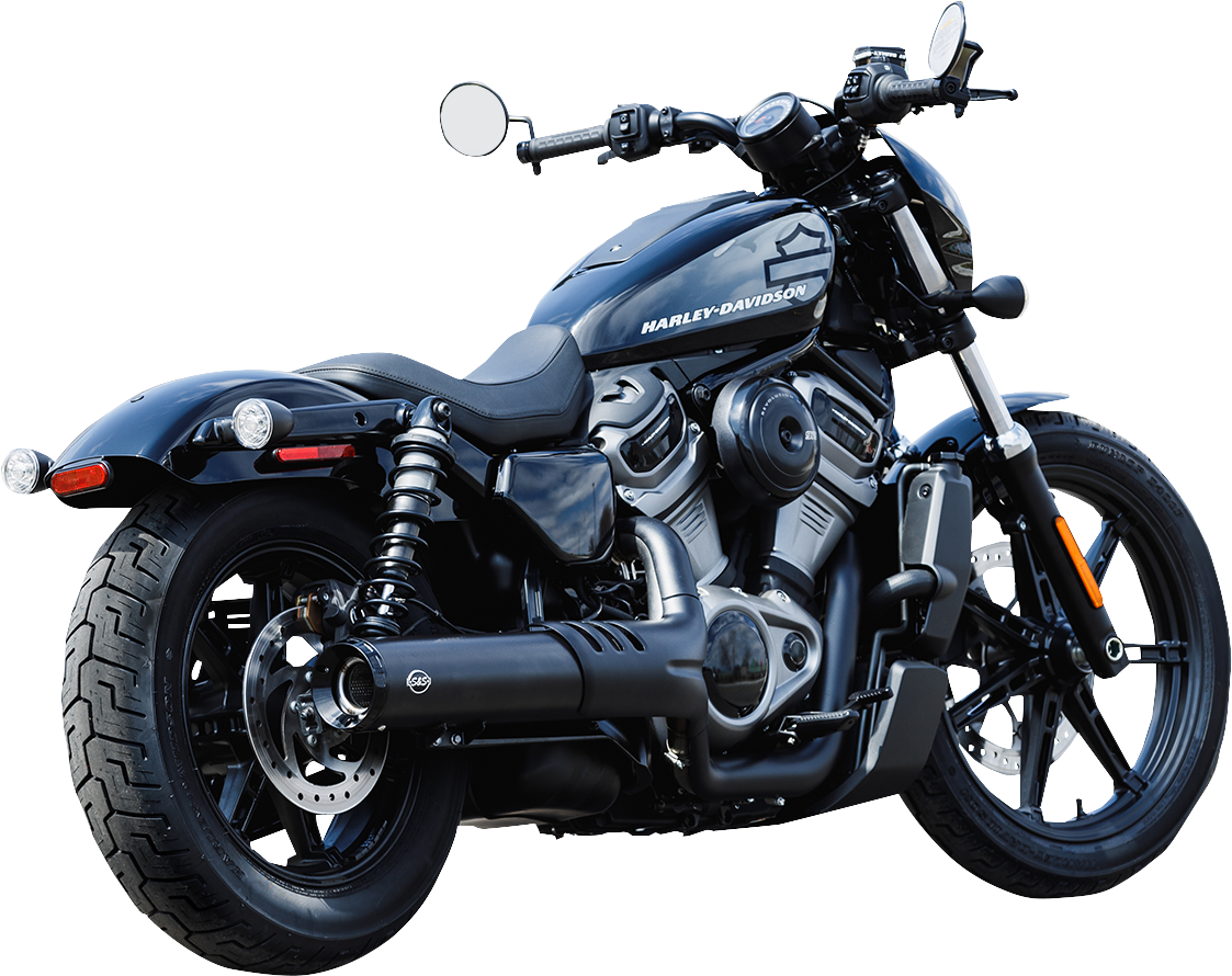 S&S CYCLE 4-1/2" Grand National Slip-On Muffler - Black - RH975 Nightster 550-1074