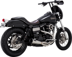 VANCE & HINES 2-into-1 Upsweep Exhaust System - Brushed - Stainless Steel 27325