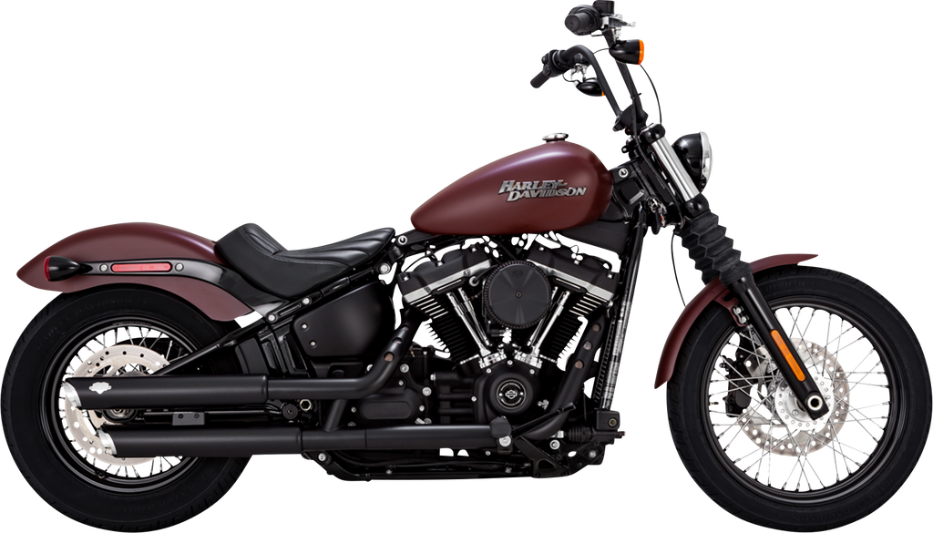 VANCE & HINES 3" Twin Slash Slip-On Mufflers - Black 46376