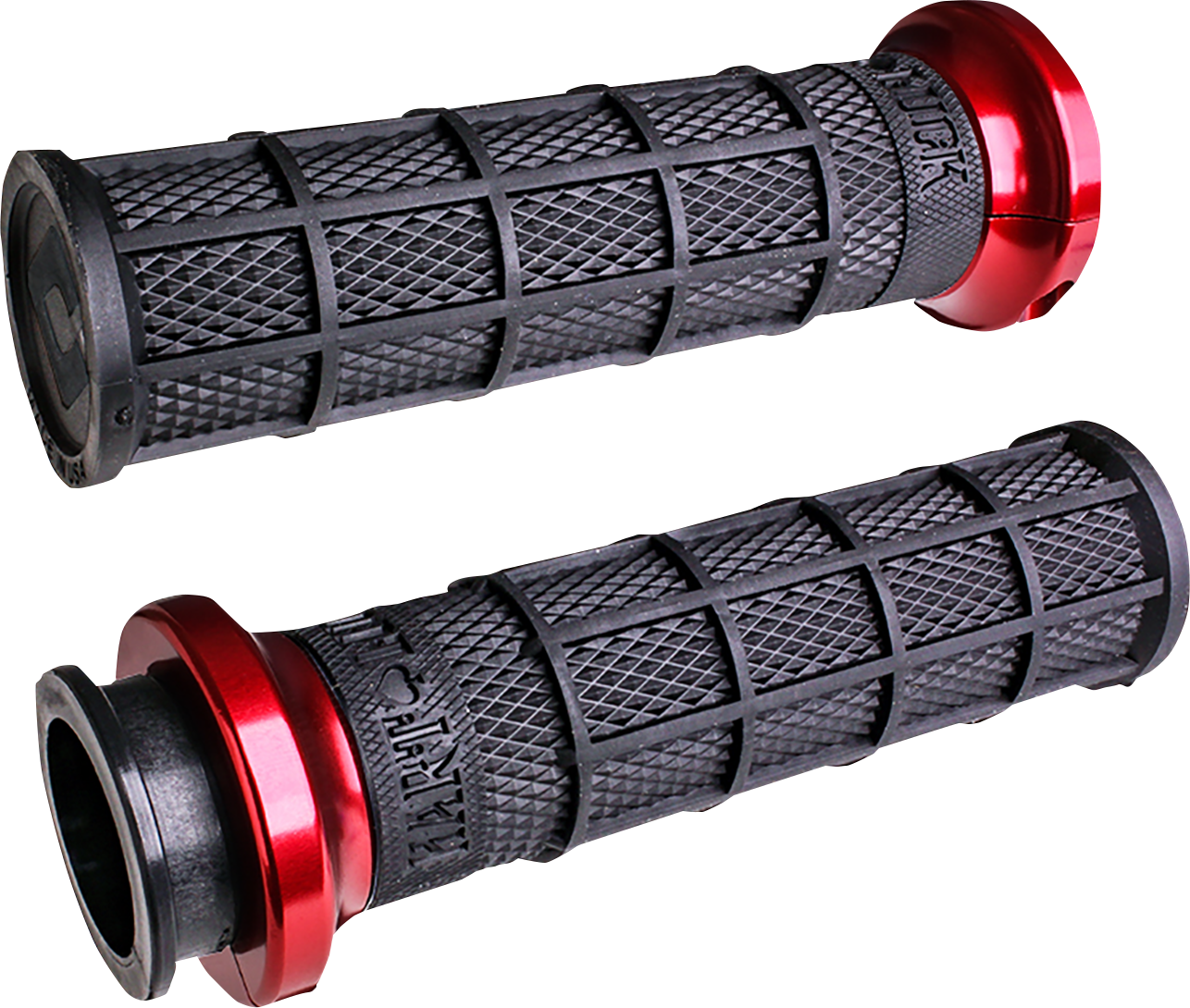 ODI Hart-Luck Signature V-Twin Lock-On™ Grips for Indian - Black/Red V31ITW-BB-R