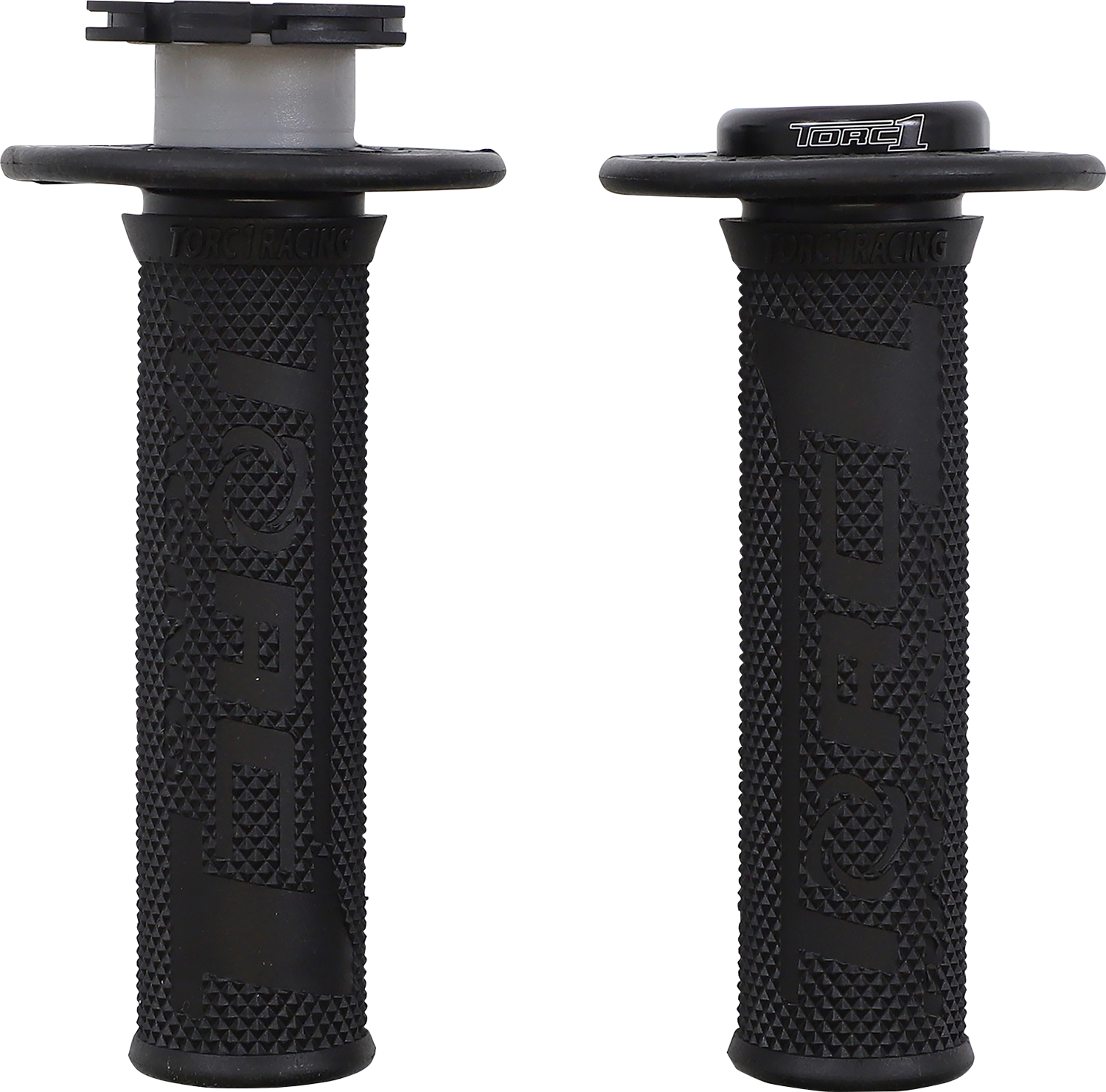 TORC1 Defy Lock-On Grips - Diamond - KEV-TEC Ballistic Rubber - Black 4650-0202