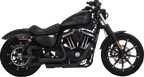 VANCE & HINES 2-into-2 Mini Grenades Exhaust System - Black 46374