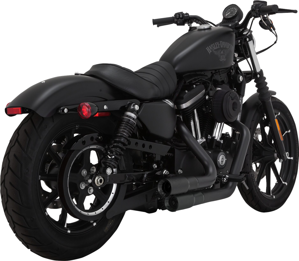 VANCE & HINES 2-into-2 Mini Grenades Exhaust System - Black 46374