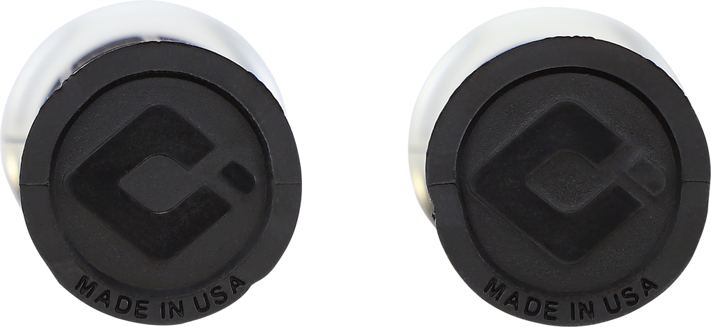 ODI Hart-Luck Signature V-Twin Lock-On™ Grips - TBW - Black/Silver V31HTW-BB-S