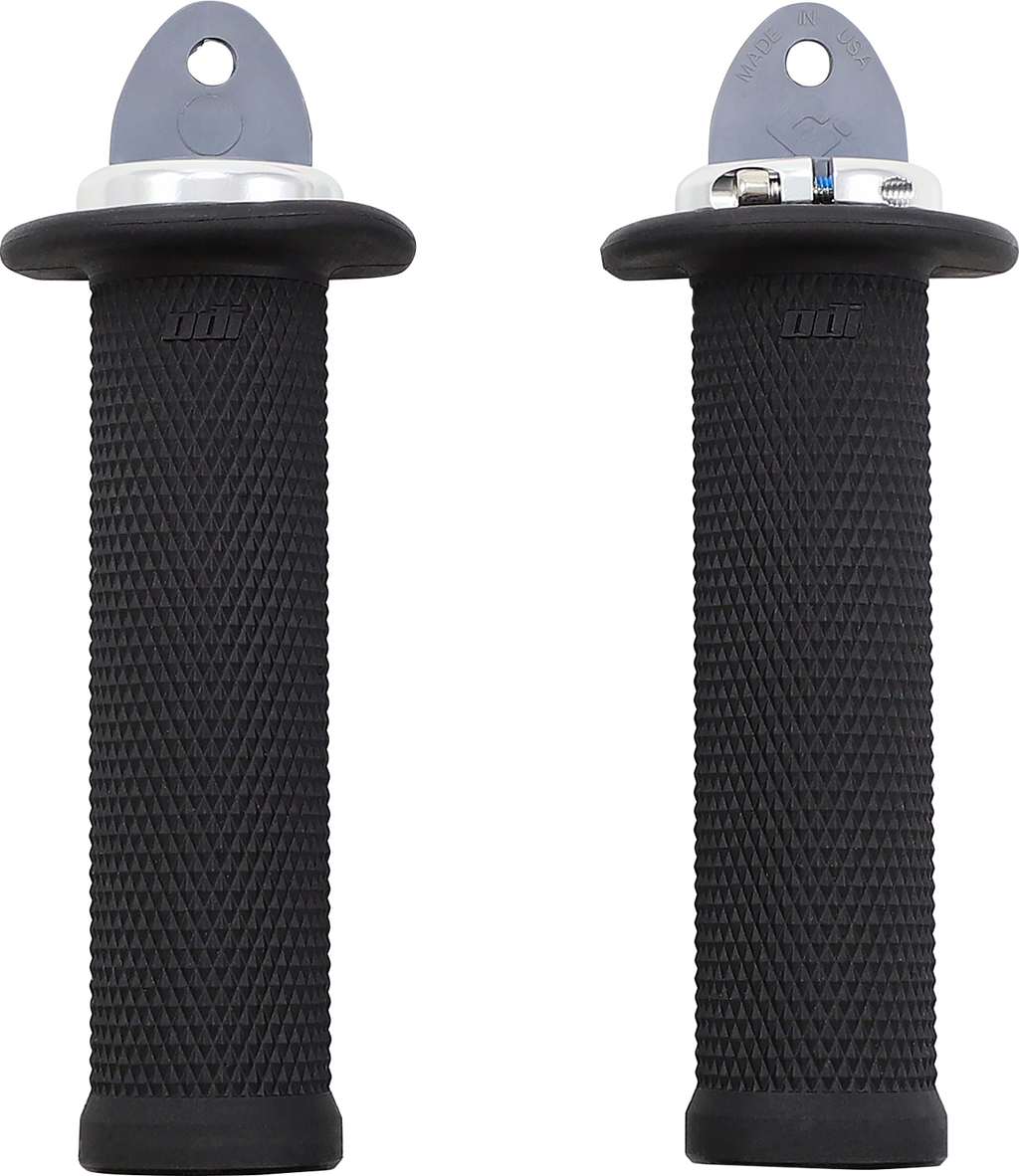 ODI Ruffian ATV/PWC Grips - Black/Silver J33RFB-S