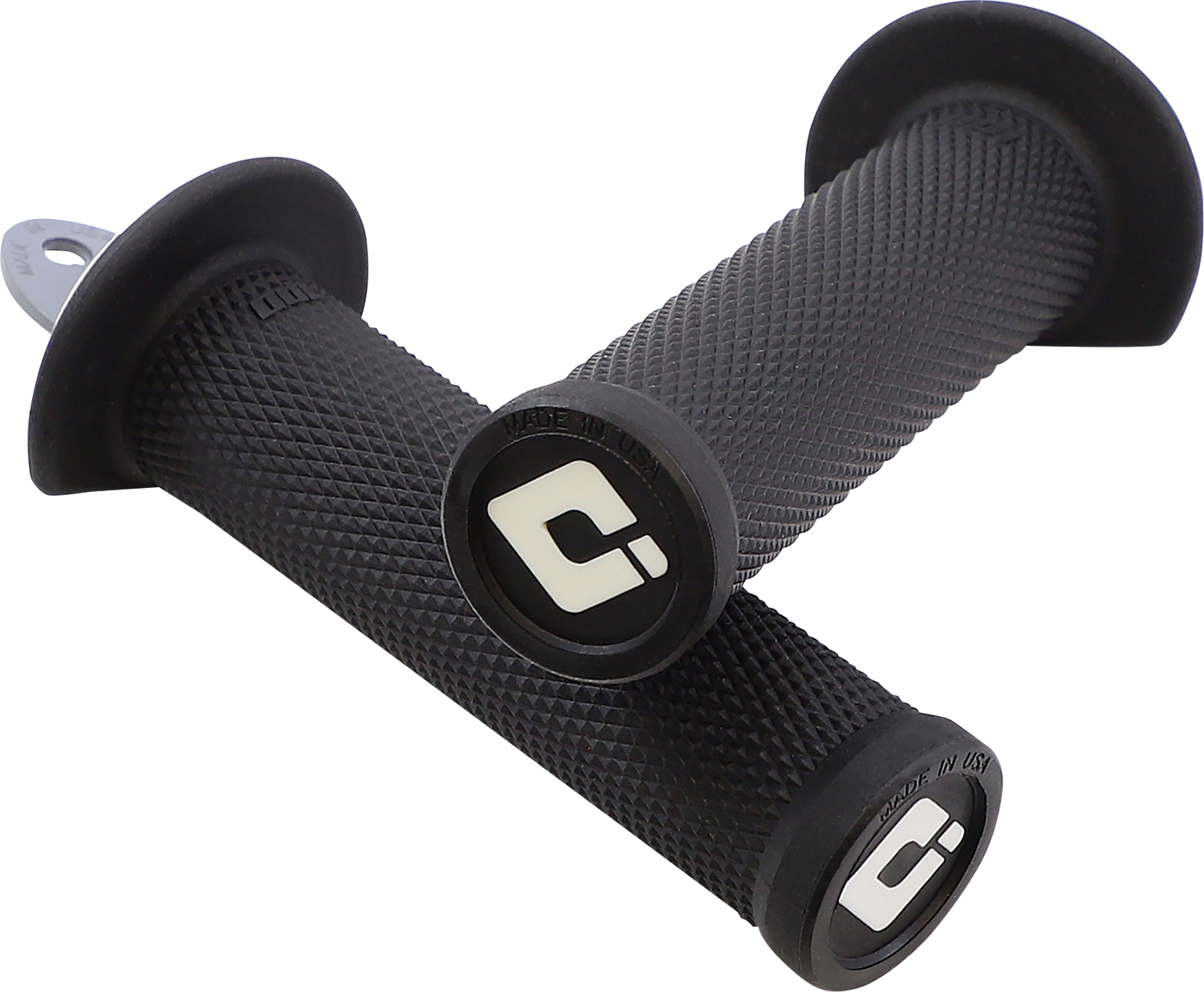 ODI Ruffian ATV/PWC Grips - Black/Silver J33RFB-S
