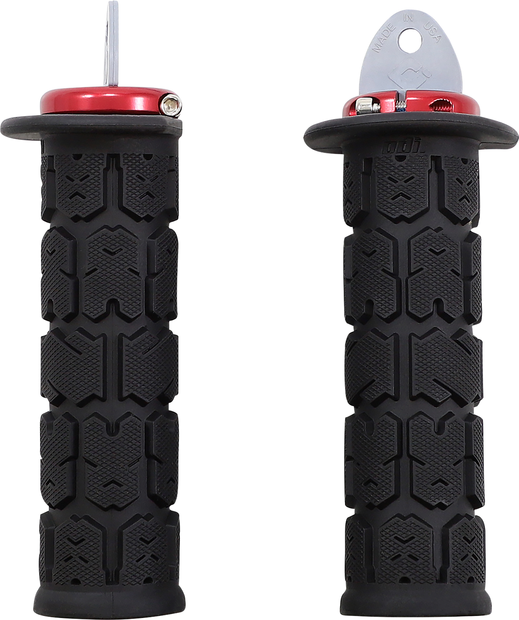 ODI Rogue ATV/PWC Grips - Black/Red J33RGB-R