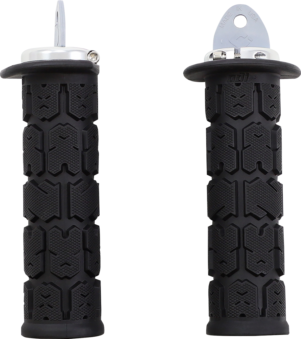 ODI Rogue ATV/PWC Grips - Black/Silver J33RGB-S