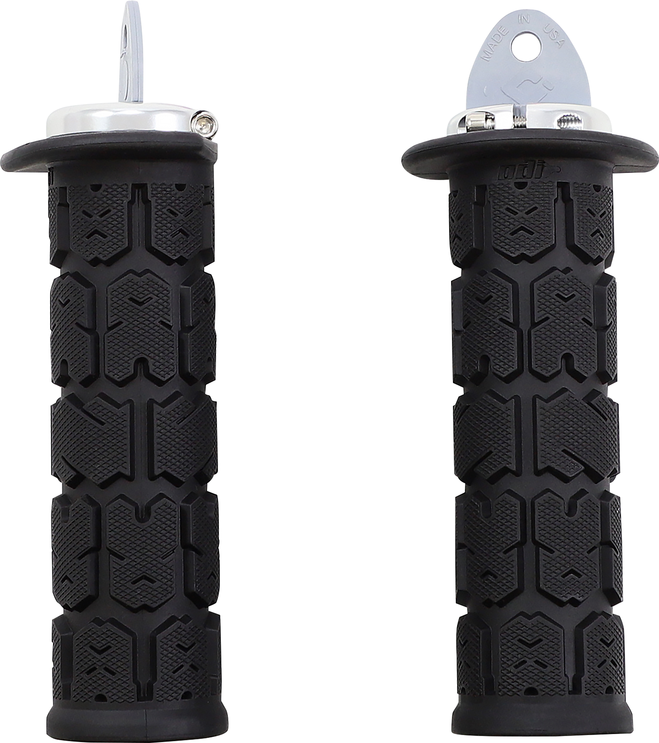 ODI Rogue ATV/PWC Grips - Black/Silver J33RGB-S