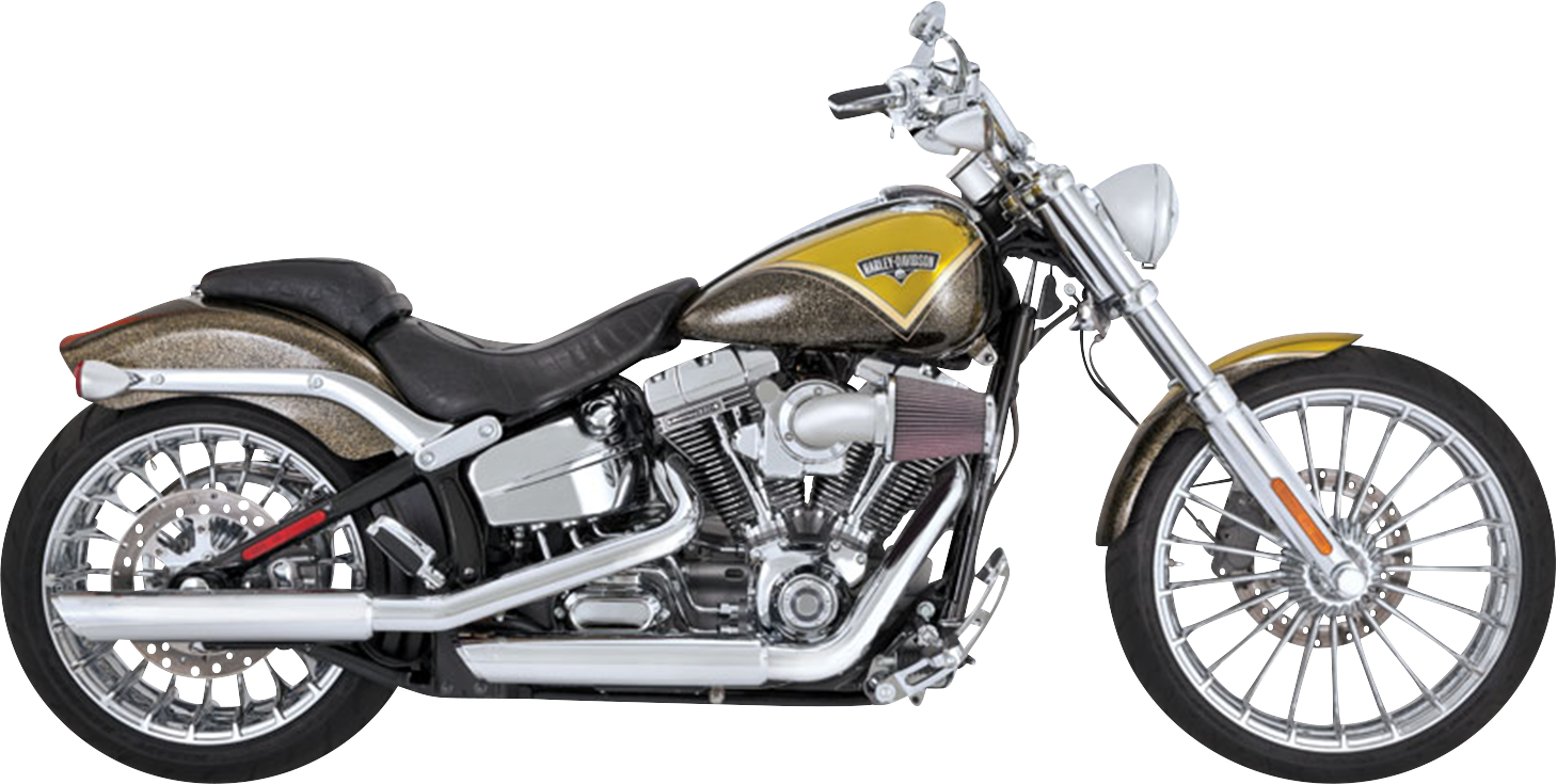 VANCE & HINES 3" Twin Slash Slip-On Muffler - Chrome 16335
