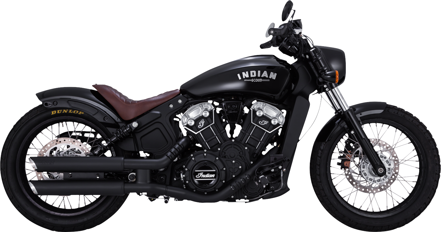 VANCE & HINES 3" Twin Slash Slip-On Mufflers - Black 48323