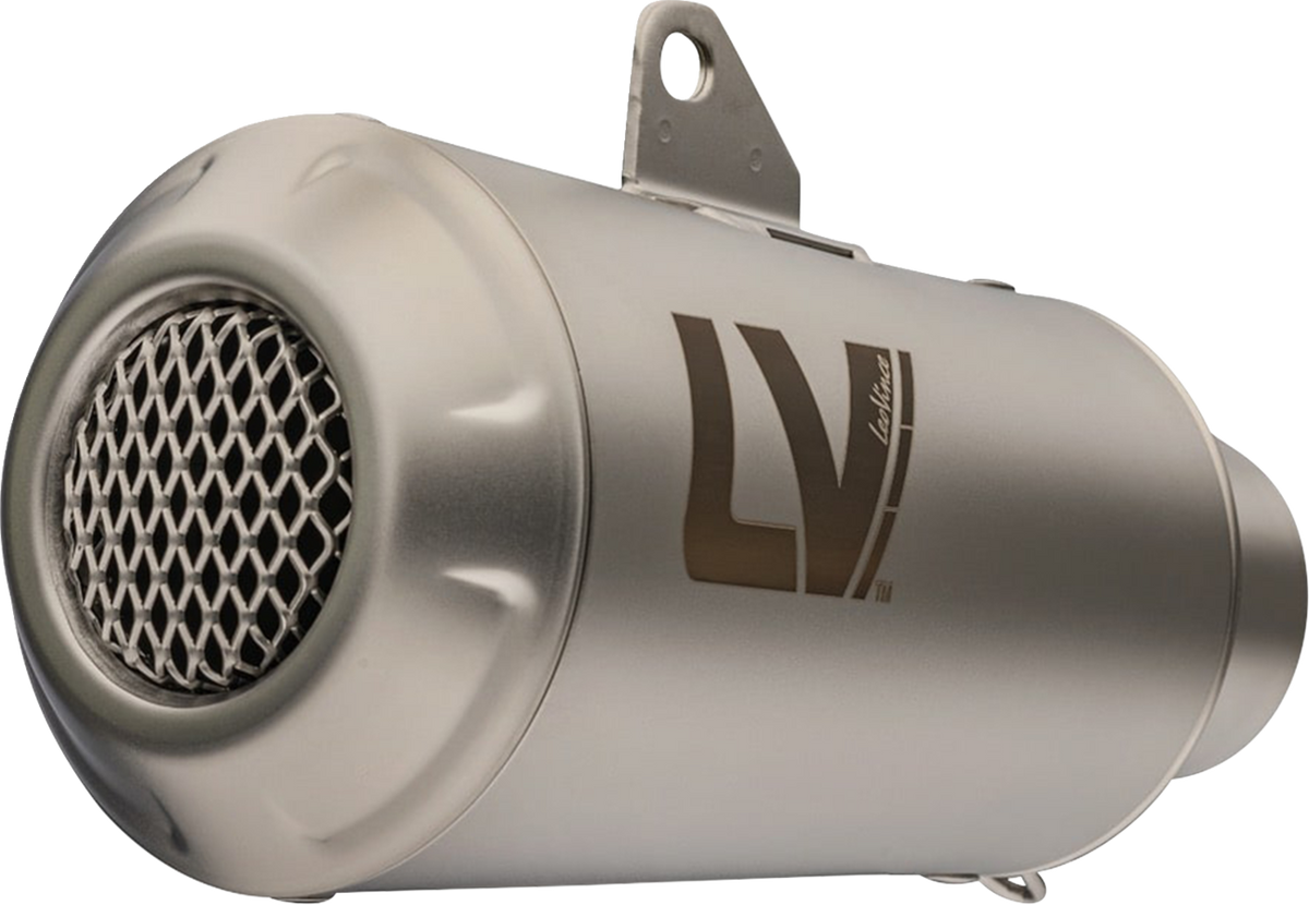 LeoVince Slip-On Muffler - Black Stainless Steel - S1000RR 15241B - BMW S1000RR; BMW S1000R LV-10 - BMW S1000RR 2019-2024; BMW S1000R 2021-2024