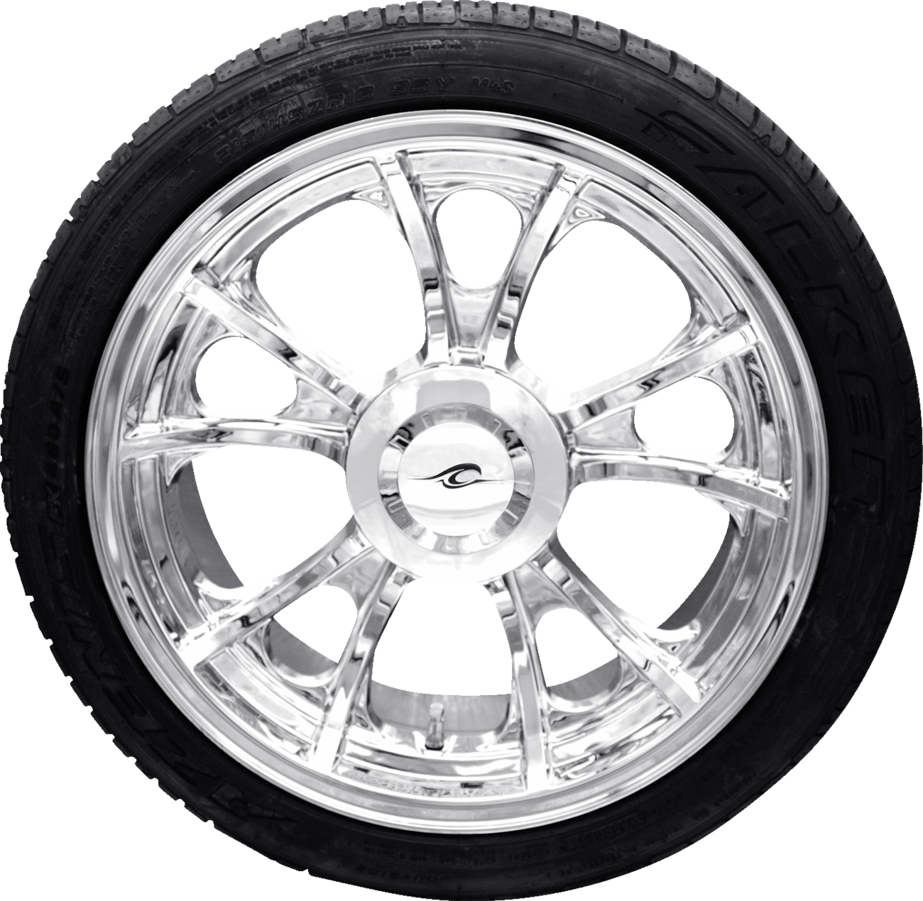 COASTAL MOTO Largo 3D Rear Wheel - Chrome (18") | Falken Tire (215/45ZR18) / Trike 0336-0015