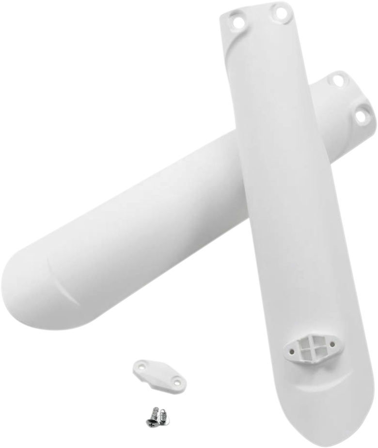 UFO KTM Fork Tube Protectors - Fork Tube Protectors / White 0412-0283