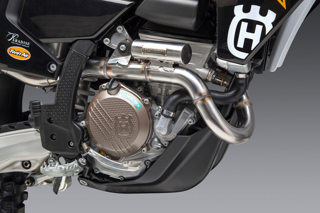 Yoshimura KTM 250/350SX-F / Husqvarna FC250/350 22-26 RS-12 Stainless Full Exhaust, w/ Aluminum Muffler