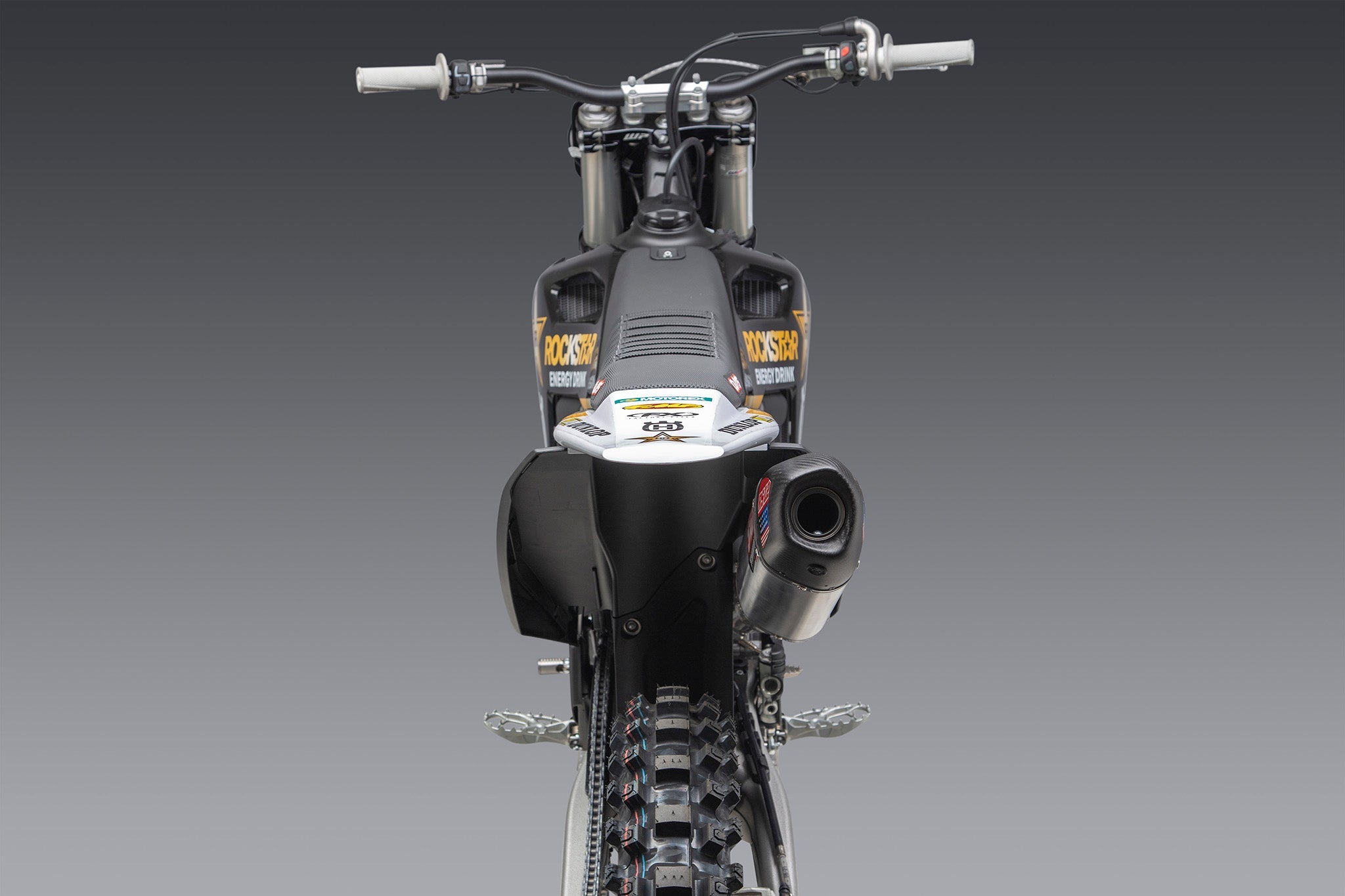 Yoshimura KTM 250/350SX-F / Husqvarna FC250/350 22-26 RS-12 Stainless Full Exhaust, w/ Aluminum Muffler