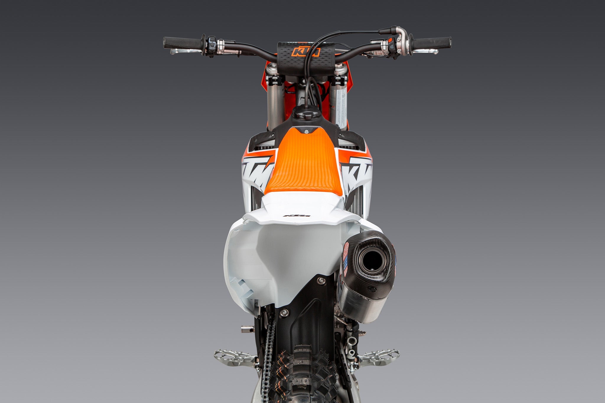 Yoshimura KTM/Husqvarna 250/350/450 23-26 RS-12 Stainless Slip-On Exhaust, w/ Aluminum Muffler