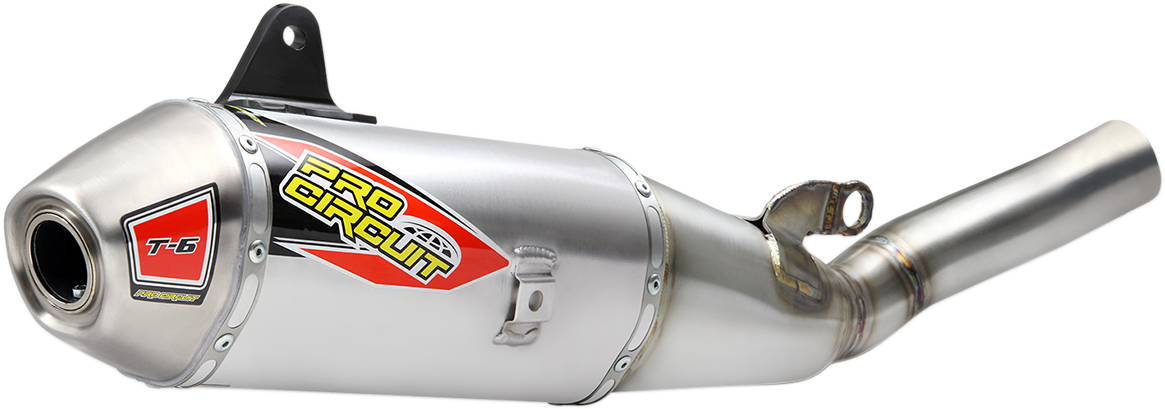 PRO CIRCUIT T-6 Slip-On Silencer - Stainless Steel/Aluminum - YZ250 F/X 0131925A