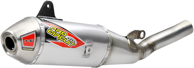 Pro Circuit T-6 Slip-On Silencer - Stainless Steel/Aluminum - YZ250 F/X 0131925A