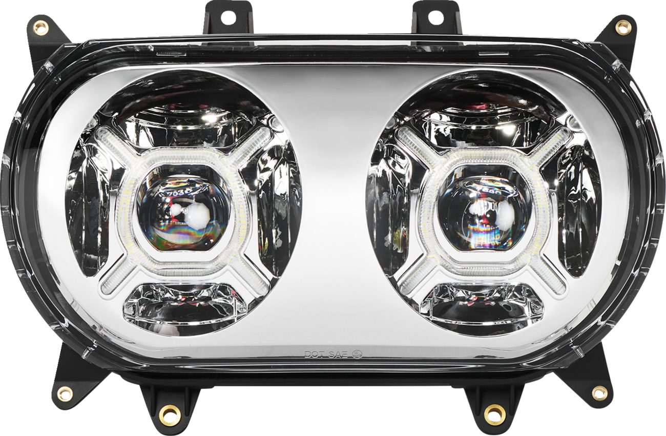 CUSTOM DYNAMICS ProGLOW™ Headlight - Chrome / Road Glide 2001-2606