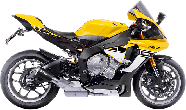 LeoVince LV-10 Muffler - Black 15201BU - Yamaha YZF-R1/M 2015-2025