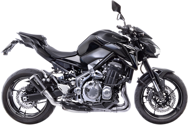 LeoVince LV-10 Slip-On Muffler - Black Stainless Steel - Z 900 15204B - Kawasaki Z900 2020-2026