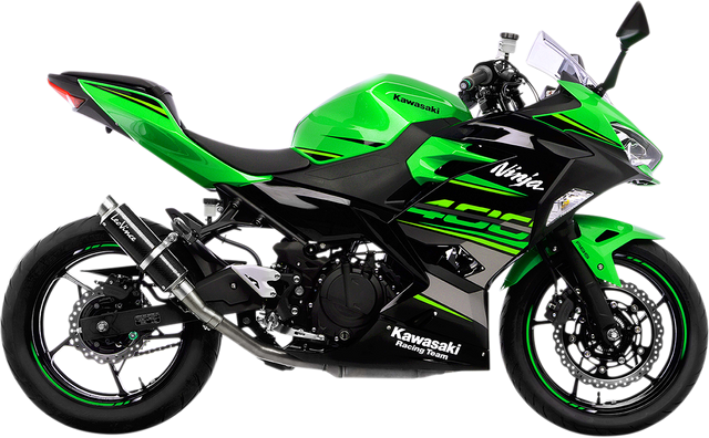 LeoVince GP Corsa Slip-On Muffler - Kawasaki Ninja 400/500 3389U 2018-2026