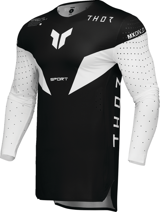 29108105 THOR Sportmode Strike Jersey — White/Black
