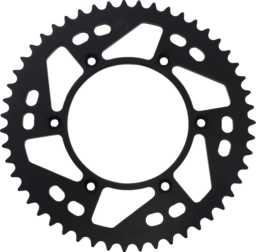 MOOSE OFFROAD Rear Aluminum Sprocket - Rear Sprocket / Aluminum / 51 Tooth / Black / Beta 1211-1856