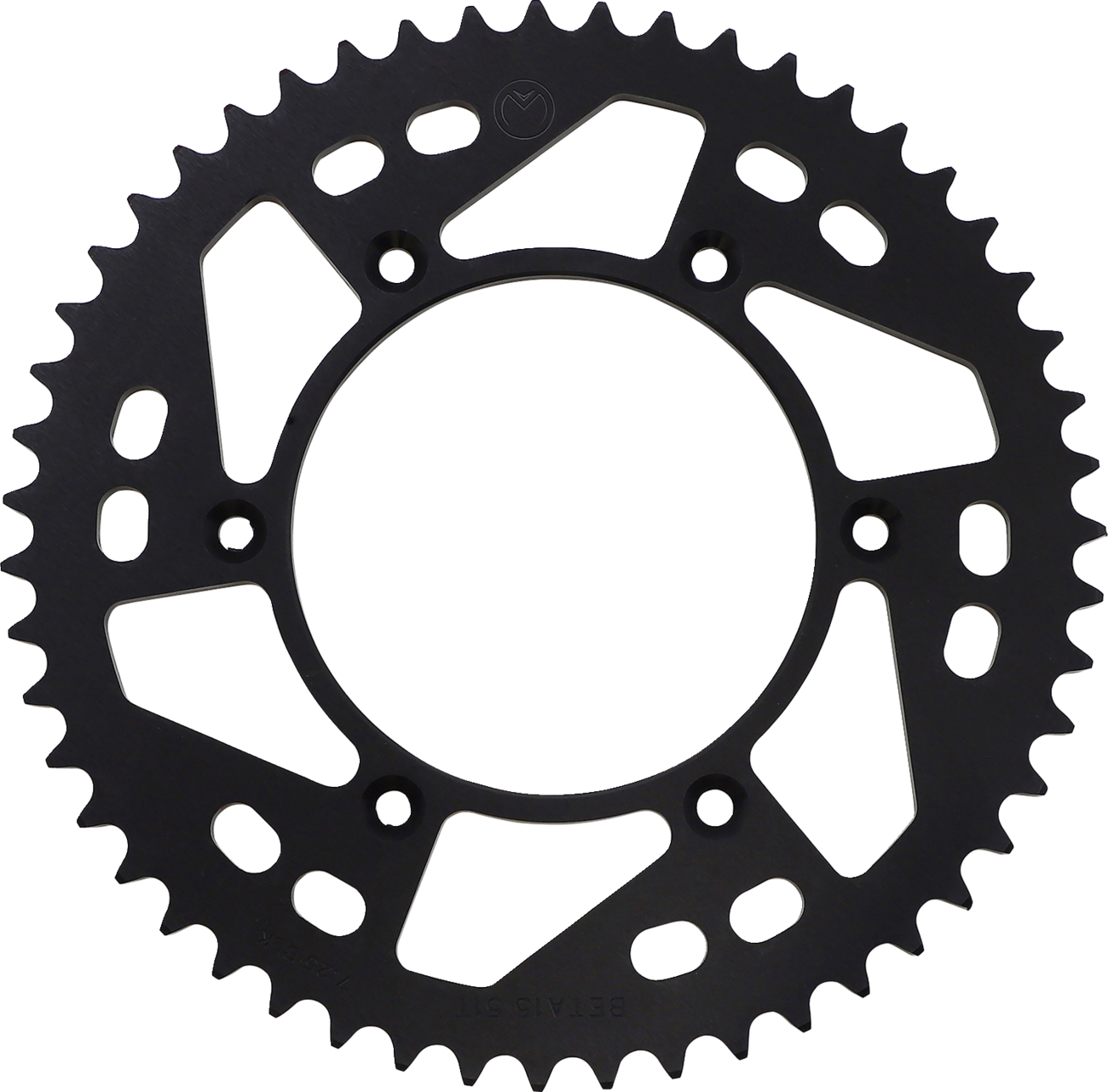 MOOSE OFFROAD Rear Aluminum Sprocket - Rear Sprocket / Aluminum / 51 Tooth / Black / Beta 1211-1856