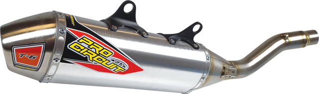 Pro Circuit T-6 Slip-On Muffler - Stainless Steel 0152245A